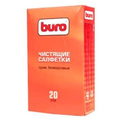 Салфетки Buro BU-Udry для удаления пыли коробка 20шт сухих