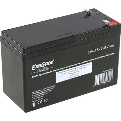 батарея EP234538RUS EG7.5-12 / GP12075, 12В 7.5Ач, клеммы F1