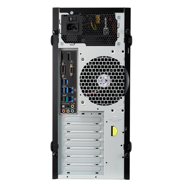 ASUS Pro E500 G7 Tower, LGA 1200, Intel W580, 4 x DDR4, 4 x 2.5"/3.5" SATA, 2x2.5 Gigabit Ethernet (2500 Мбит/с), 550 Вт