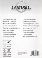Пленка для ламинирования Fellowes 125мкм A5 (100шт) глянцевая Lamirel LA-7866101 (LA-78661)