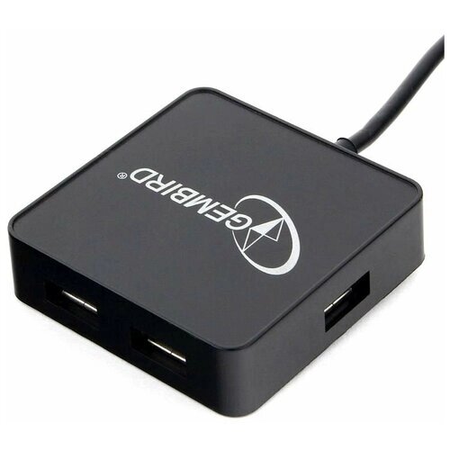 USB-хаб Gembird USB2.0 4-port [UHB-242] , 4 порта, блистер,черный