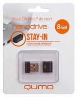 USB 2.0 16Gb Qumo nanoDrive (QM16GUD-NANO-B) чёрный