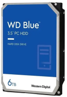 6Tb SATA-III WD Blue (WD60EZAX) внутренний HDD, 6000 Гб, SATA-III, 5400 об/мин, кэш - 256 Мб