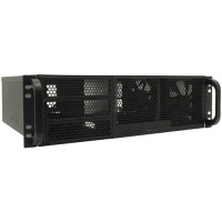 RM338-B-0 Корпус 3U server case,3x5.25+8HDD,черный,без блока питания,глубина 380мм, MB CEB 12"x10.5"