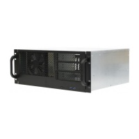 RM438-B-0 Корпус 4U server case,3x5.25+8HDD,черный,без блока питания,глубина 380мм, MB ATX 12"x9.6"
