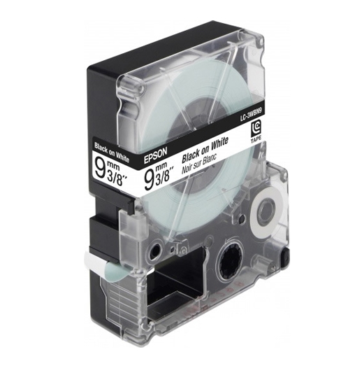 Термотрансферная лента Epson C53S653003 LK3WBN Std Blk/Wht 9/9