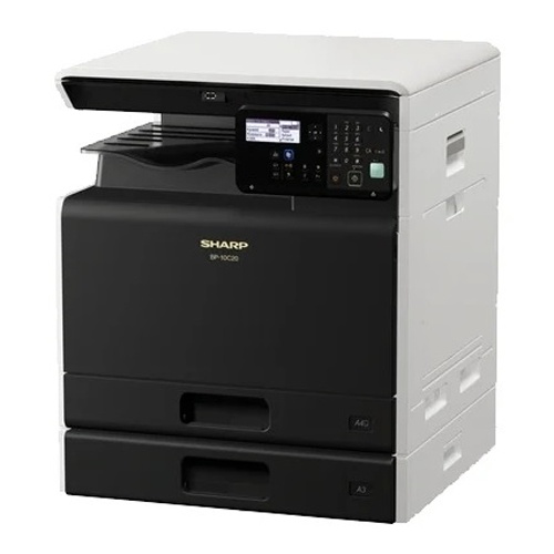 МФУ Sharp BP-10C20EU (принтер/сканер/копир), лазерная цветная печать, A3, планшетный сканер, ЖК панель, сетевой (Ethernet), AirPrint