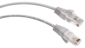 Патч-корд PC-UTP-RJ45-Cat.5e-0.15m UTP, категория 5e, 0.15 м, неэкранированный, серый