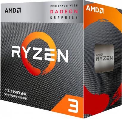 Процессор AMD Ryzen 3 3200G OEM AM4, 4-ядерный, 3600 МГц, Turbo: 4000 <noindex>МГц</noindex>, Picasso, Кэш L2 - 2 Мб, L3 - 4 <noindex>Мб</noindex>, Radeon Vega 8, 12 нм, 65 Вт
