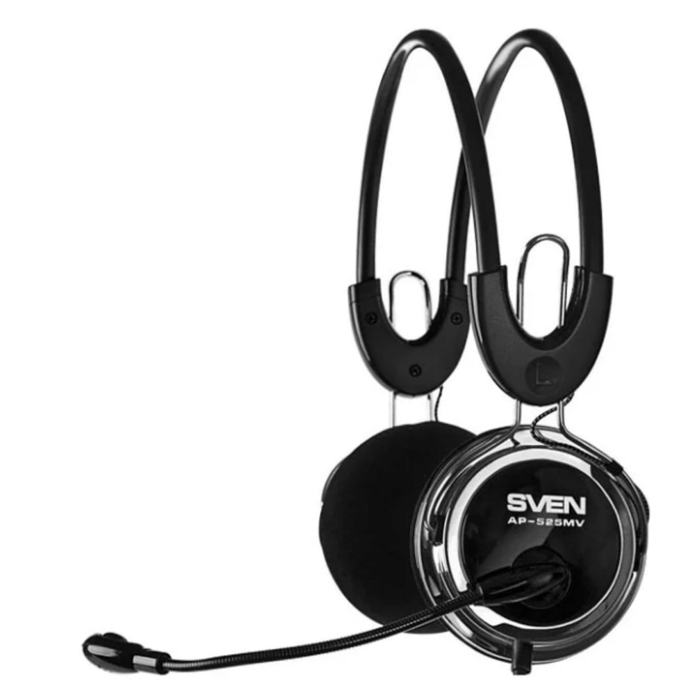 Наушники sven. Sven AP-525mv. Гарнитура Sven AP-525mv. Гарнитура Sven AP-525mv Black. Sven AP-525mv Black-Silver.