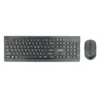 Клавиатура + мышь KBS-7200 {Беспроводной комплект, черный, 2.4ГГц/10м, 1600 DPI, мини-приемник- USB, Chocolate дизайн}