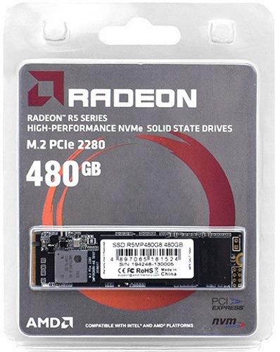 Накопитель AMD PCI-E x4 480Gb R5MP480G8 Radeon M.2 2280