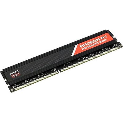 4GB Radeon™ DDR4 2400 DIMM R7 Performance Series Black R744G2400U1S-U Non-ECC, CL15, 1.2V, RTL (181746)
