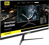 Монитор ExeGate 24" SmartView EP2400A 23.8", IPS, 1920x1080 (Full HD), 5 мс, 75 Гц, AMD FreeSync, 250 кд/м2, 178°/178°, VGA, HDMI, чёрный