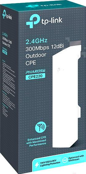 Точка доступа TP-Link CPE220 N300 10/100BASE-TX белый