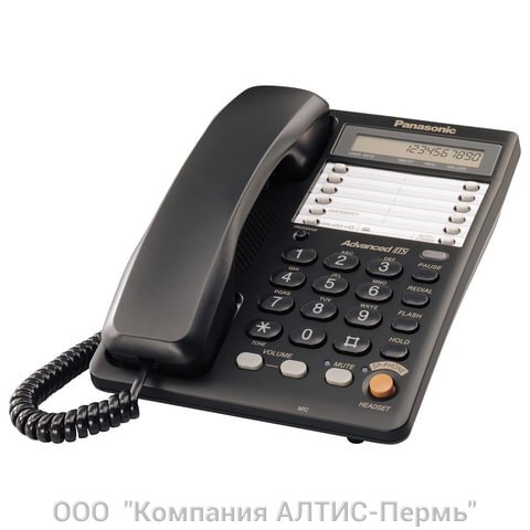 Проводной телефон Panasonic KX-TS2365RUB черный