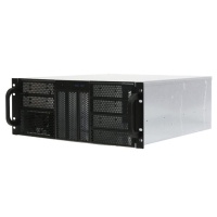 4U server 9x5.25+3HDD,черный,без блока питания,глубина 650мм,MB EATX 12"x13", панель вентиляторов 3*120x25 PWM [RE411-D9H3-FE-65]