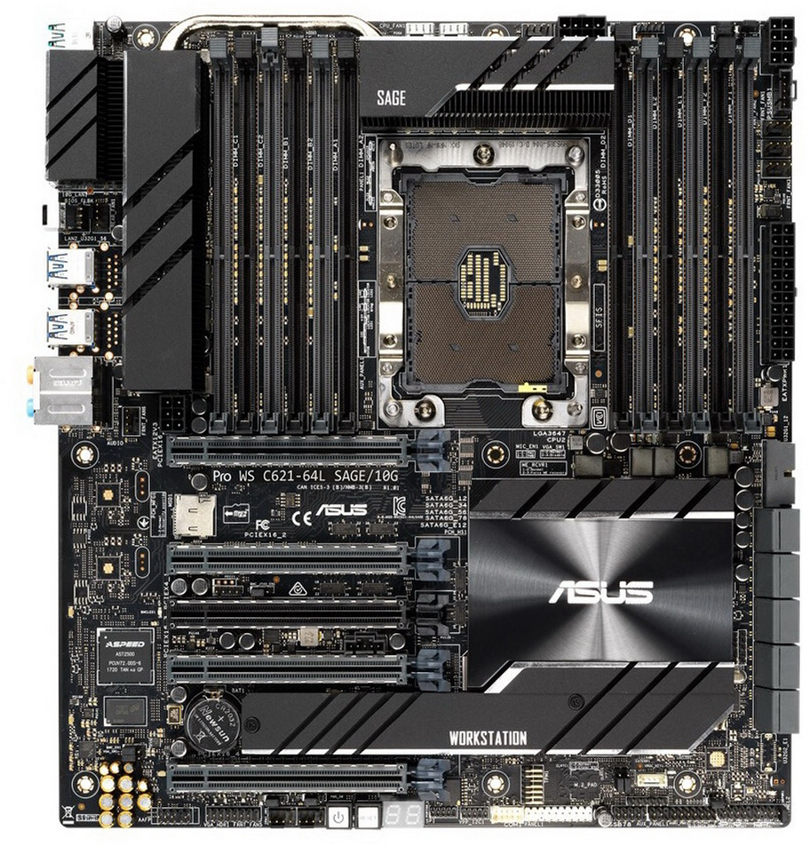 Lga3647. ASUS Pro WS c621-64l Sage 10g. Материнская плата ASUS WS c621e Sage. LGA 3647 материнская плата. Материнская плата ASUS Pro WS Sage.