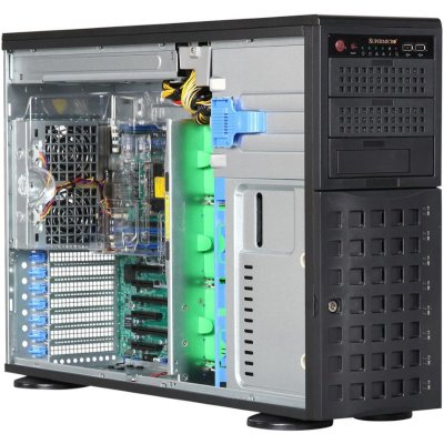AS-4023S-TRT A+ Server 4U 4023S-TRT Dual AMD EPYC/ no memory(16)/ on board RAID 0/1/5/10/ no HDD(8)LFF/ 2x10GBE/ 2x1280W