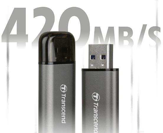 128Gb Jetflash 920 TS128GJF920 USB3.1 темно-серый