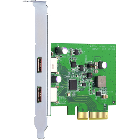QNAP QXP-10G2U3A планка в корпус, добавляет порты 2x USB 3.2 Gen 2