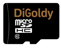 Карта памяти DiGoldy microSD (Class 10) 8GB [DG008GCSDHC10-W/A-AD]