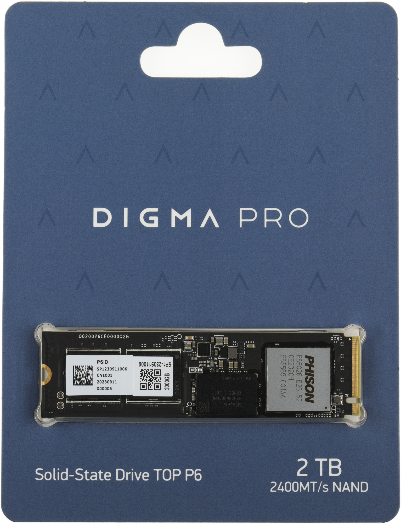 2Tb Digma Pro Top P6 (DGPST5002TP6T4) внутренний M.2, 2048 Гб, PCI-E 5.0  x4, NVMe, чтение: 12000 МБ/сек, запись: 11000 <noindex>МБ/сек</noindex>,  2280 купить в Липецке - Регард