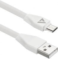USB ACD-Life MicroUSB ~ USB-A TPE, 1м, белый (ACD-U920-M1W)