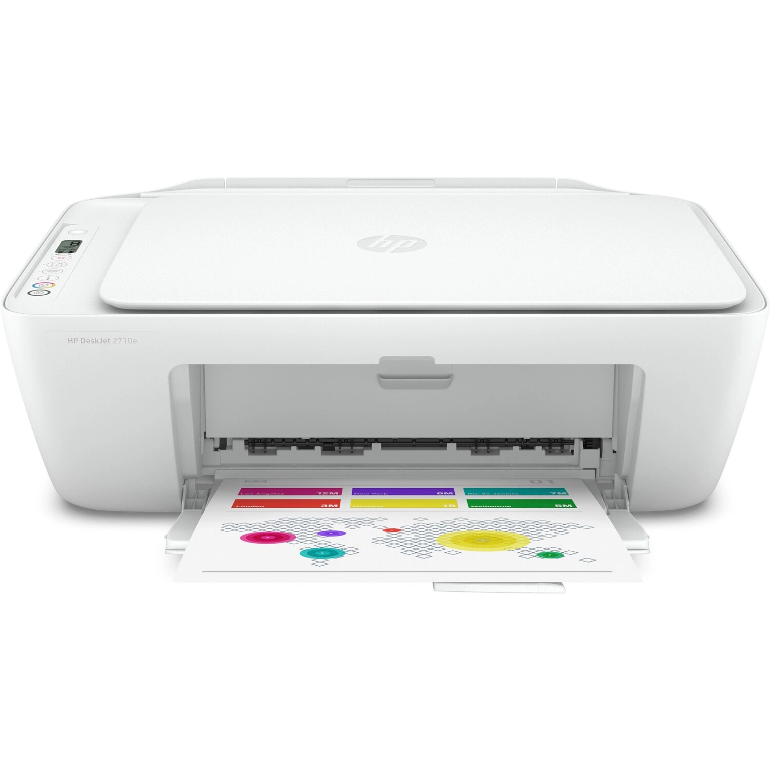 МФУ HP DeskJet 2710e (26K72B) (принтер/сканер/копир), факс, цветная печать,  A4, печать фотографий, планшетный сканер, ЖК панель, Wi-Fi, AirPrint,  Bluetooth купить в Липецке - Регард