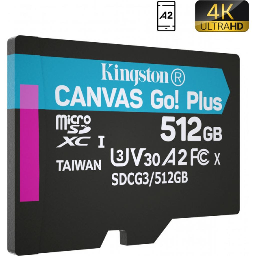 Карта памяти kingston canvas go plus microsdxc