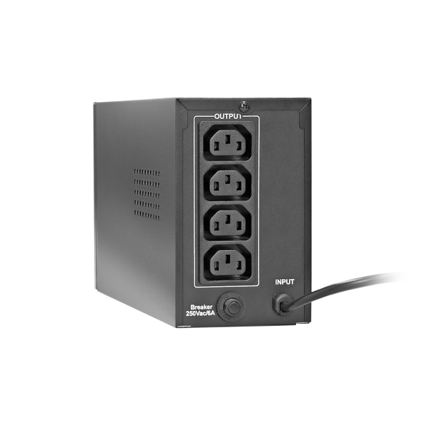 ИБП ExeGate Power Back BNB-400.LED.AVR.4C13 400 ВА, 240 Вт, ступенчатая аппроксимация синусоиды, кол-во выходных разъемов: 4, кол-во выходных разъемов с питанием от батарей: 4, тип выходных разъемов: C13, время работы при полной нагрузке: 2 мин, время раб
