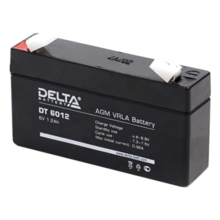 Аккумулятор Delta 6V 1.2Ah DT 6012