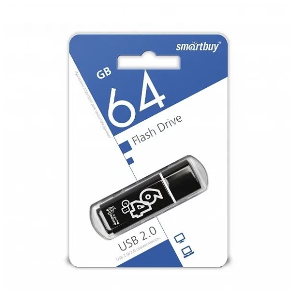 USB Drive 64Gb Glossy series Black SB64GBGS-K