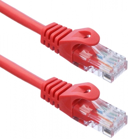 ACD-LPU5E-2DR [ACD-LPU5E-2DR] Cat5e UTP 24AWG 4Pair, 7/0.18мм CCA Красный, 0.2м, (741333)