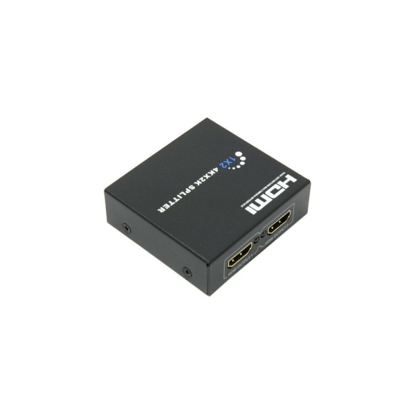 HDMI 4K Splitter HSP0102HN, 1->2, HDMI 1.4/3D, UHDTV 4K(3840x2160)/HDTV1080p/1080i/720p, HDCP1.2, внешний БП-зарядник 1xUSB 5В/1A, метал.корпус"