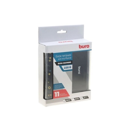 Блок питания Buro BUM-0221B90 автоматический 90W 18.5V-20V 11-connectors 4.5A 1xUSB 2.4A от бытовой электросети LED индикатор