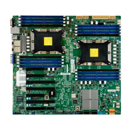 Материнская Плата SuperMicro MBD-X11DPH-T-O Soc-3647 iC624 eATX 16xDDR4 10xSATA3 SATA RAID iX557 2х10GgbEth Ret