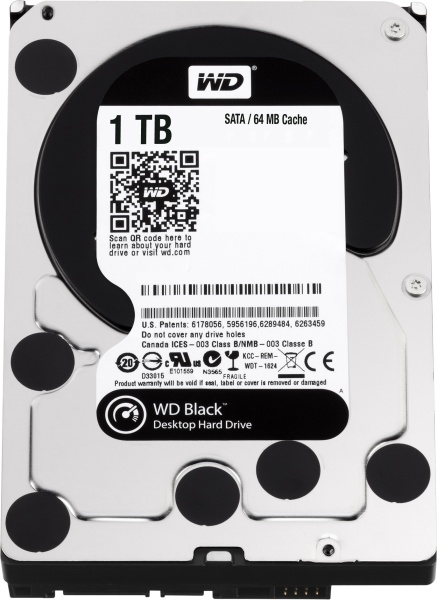 Жесткий диск WD Original SATA-III 1Tb WD1003FZEX Black (7200rpm) 64Mb