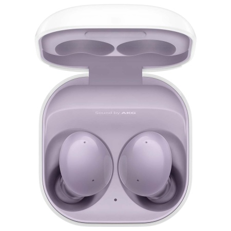 Гарнитура вкладыши Samsung Galaxy Buds 2 фиолетовый/белый беспроводные bluetooth в ушной раковине (SM-R177NLVACIS)