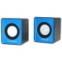 Акустическая система 2.0 GSP-100, синий/черный, 2 Вт, материал- пластик, USB - питание  RTL {60}