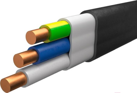 Кабель силовой ВВГ-Пнг(А)-LS 3x2,5 ок( N, PE) -0.66