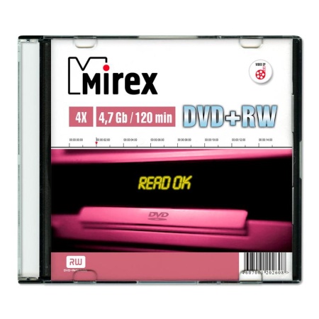 DVD+RW 4.7Gb 4x Slim Case (1шт) (202608)