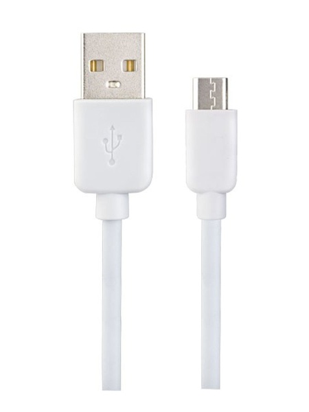 Кабель USB2.0 A вилка - Micro USB вилка, белый, длина 1 м., бокс (U4007)