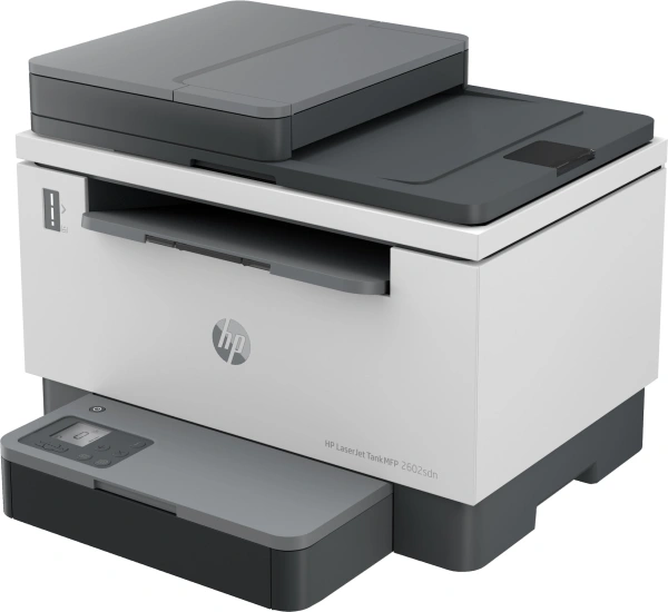 Принтер HP LaserJet Tank 2602sdn (2R7F6A) МФУ (принтер/сканер/копир), лазерная черно-белая печать, A4, двусторонняя печать, планшетный сканер, ЖК панель, сетевой (Ethernet), AirPrint