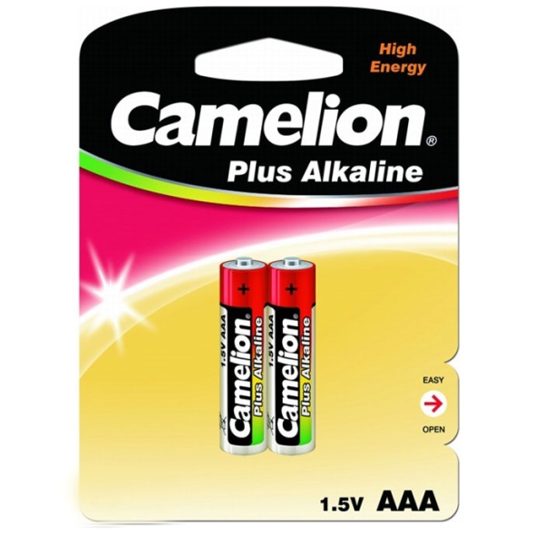 Батарея Camelion Plus Alkaline LR03-BP2 AAA 1250mAh (2шт) блистер