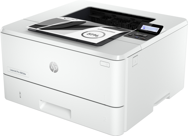 Принтер HP LaserJet Pro 4003dw (2Z610A), лазерная чёрно-белая печать, A4, ЖК панель, сетевой (Ethernet), Wi-Fi, AirPrint, Bluetooth