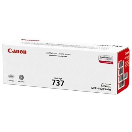 Картридж Canon 737 для MF 211/212w/216n/217w/226dn/229dw  черный, 2400 стр.