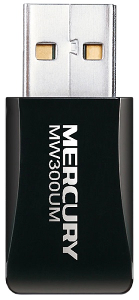 Сетевой адаптер WiFi Mercusys MW300UM N300 USB 2.0