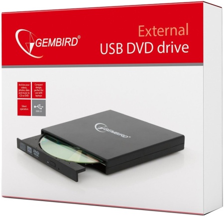 Внешний DVD-RW USB 2.0 DVD-USB-02 чёрный ret.