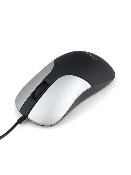 GM-215, USB, чип- Х, черный/серый, soft touch, 1000 DPI, 2кн.+колесо-кнопка, кабель 1,5м (795212)